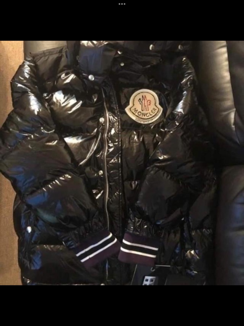 Palm angels moncler puffer patch jacket